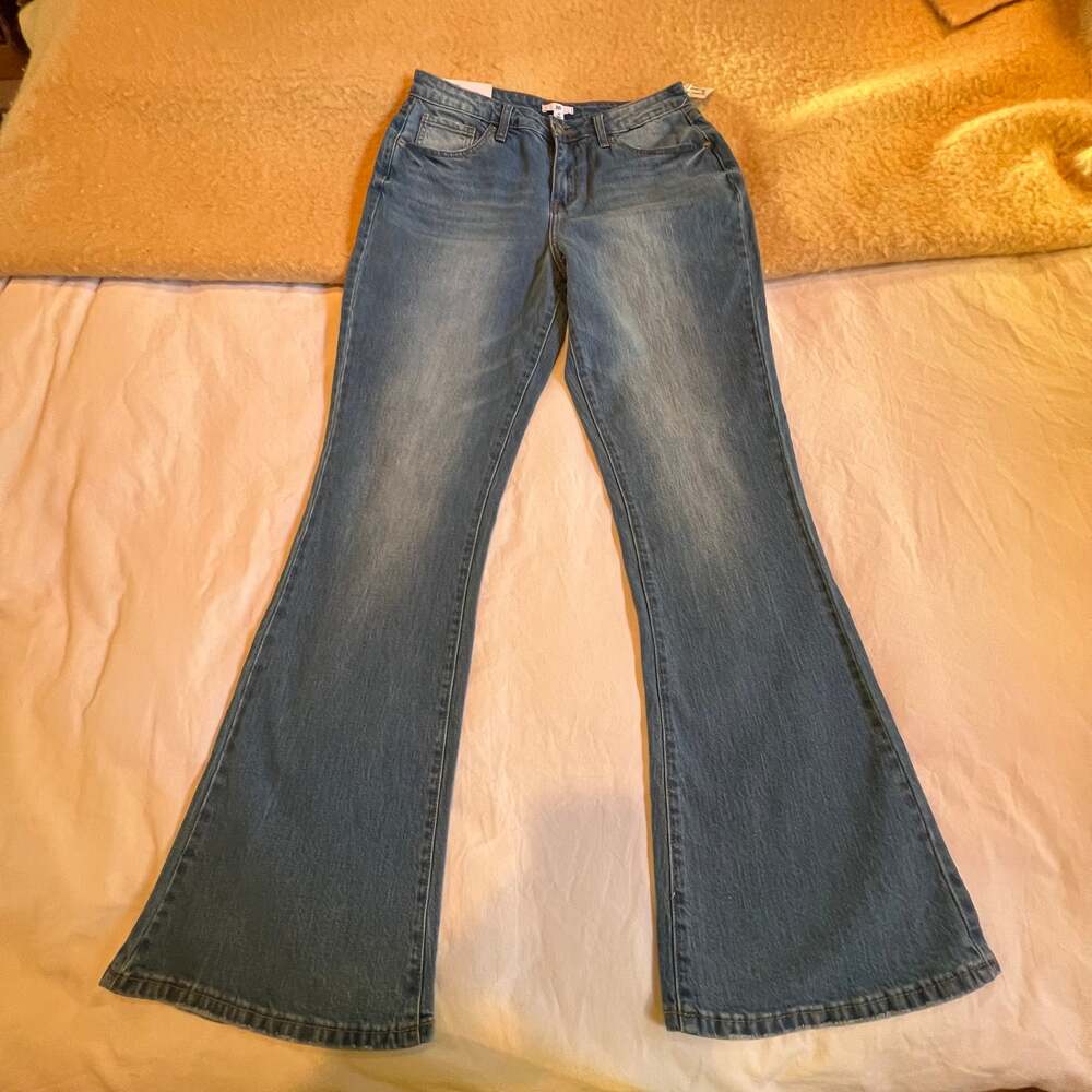 BP. Low Rise Wide Leg Jeans Size 30 NWT Nordstrom Bright Faded Blue Wash